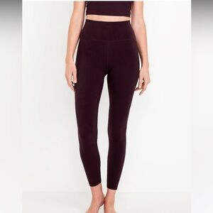 Old Navy Burgundy Studio Smooth Leggings